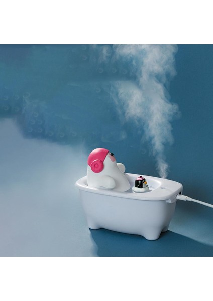Taşınabilir Hava Nemlendirici Atomizer 550 ml Polar Bear Bathtub Araba Çocuklar Için Sessiz Kişisel Masaüstü modelleri
