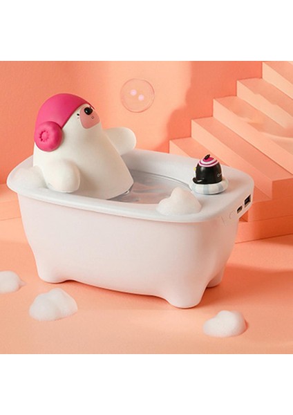Taşınabilir Hava Nemlendirici Atomizer 550 ml Polar Bear Bathtub Araba Çocuklar Için Sessiz Kişisel Masaüstü indirimleri