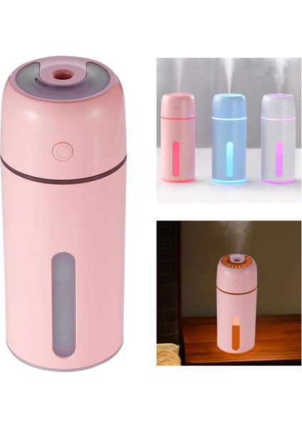 Elektrikli Hava Difüzör USB Nemlendirici LED Gece Light Up Ev Arıtma Pembe indirimleri