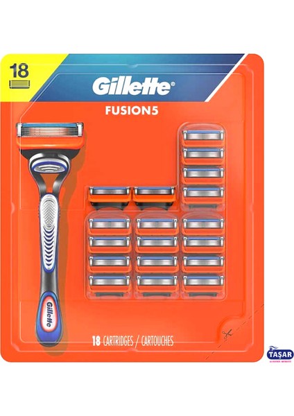 Fusion 18'Lı Yedek Tıraş Bıçağı Karton Paket Yeni
