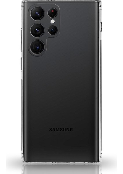 Samsung Galaxy S22 Ultra Tıpalı Kamera Korumalı Şeffaf Premier Kılıf