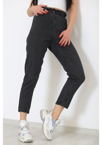 Beli Lastikli Kot Pantolon Füme - 5092.925. modelleri