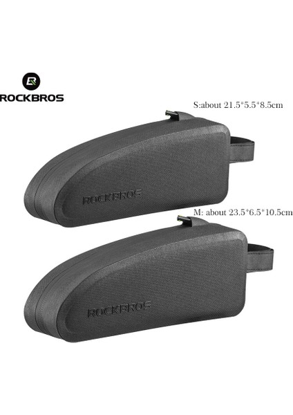 Rockbros 1l Bisiklet Çantalar Su Geçirmez Bisiklet Üst Ön Tüp Çerçeve Çanta Mtb Yol Bisikleti Pannier - Boyut: S (Yurt Dışından)