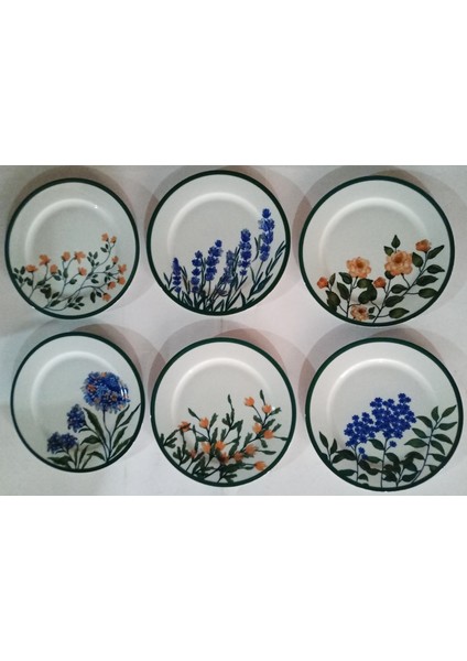Flower Garden 6 Kişilik Tatlı Tabağı 20 cm.