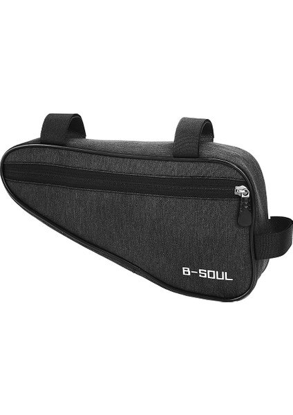 B-Soul 1.5l Bisiklet Saklama Çantası Gidon Çanta Üçgen Saddle Çerçeve Kılıfı Bisiklete Binme Için - Siyah (Yurt Dışından) fırsatları