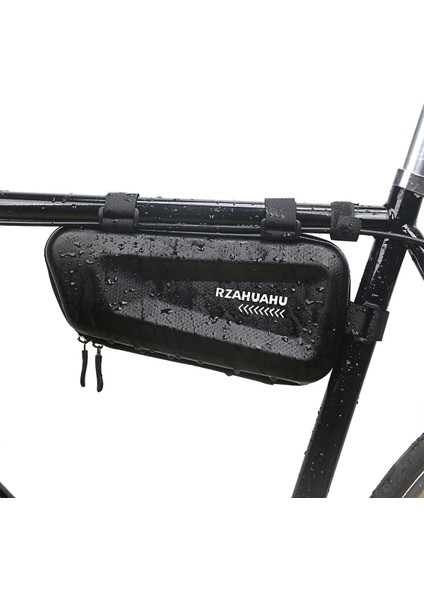 Rzahuahu Bisiklet Ön Çerçeve Sert Kabuk Çanta Bisiklet Bisiklet Su Geçirmez Telefon Araçları Saklama Çantası (Yurt Dışından)
