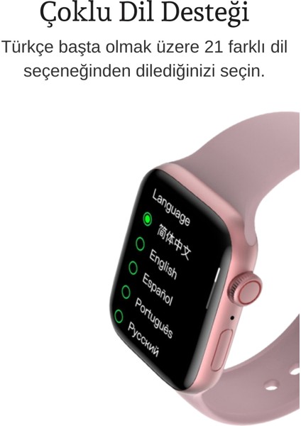 Watch 9 Pro Nabız Tansiyon Ölçer Tüm Telefonlara Uyumlu Son Sürüm Akkıllı Saat 2.02İnc