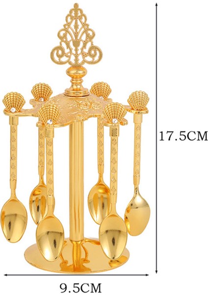 Kaşık Tutucu Ile 6 Kaşık Yemek Seti Oturma Odası Housewarming Hediye Için Set fiyatları