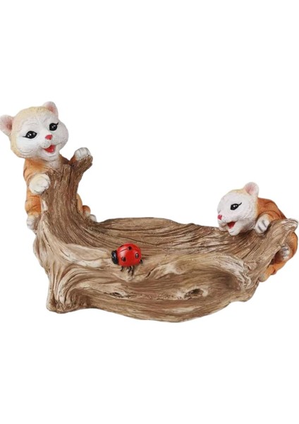 F Fityle Sevimli Meyve Plakası Saklama Kutusu Süsler Tezgahlar Için Tuşları Depolama