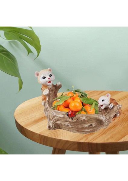 F Fityle Sevimli Meyve Plakası Saklama Kutusu Süsler Tezgahlar Için Tuşları Depolama indirimleri