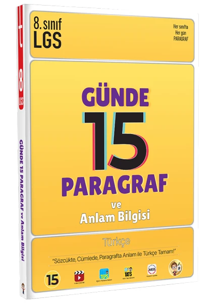 Tonguç Akademi LGS Günde 15 Paragraf ve Anlam Bilgisi