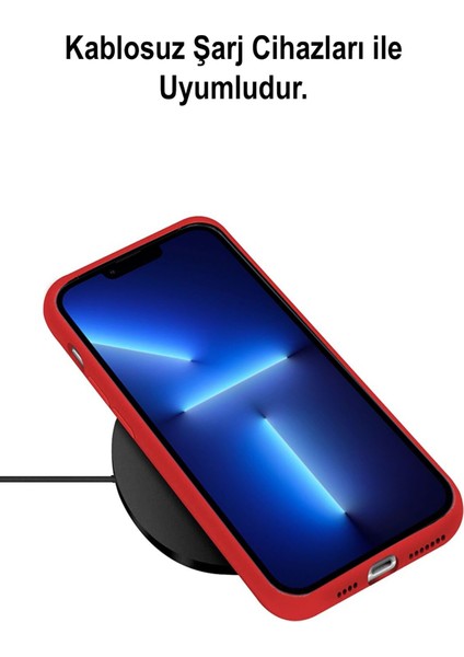 Apple iPhone 13 Pro Max Silikon Kılıf Altı Kapalı Içi Kadife Lansman Arka Kapak - Su Yeşili fırsatları