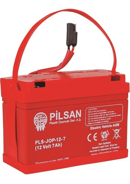 12 Volt 7 Amper Akülü Araba Aküsü 12 V 7 A  Pilsan Akü