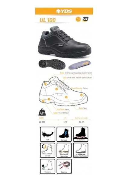 UL 100 S3 İş Ayakkabısı fiyatları