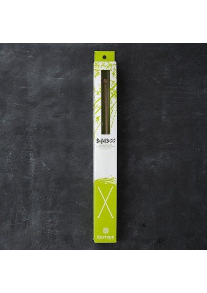 Bamboo 33 cm 5 mm Ahşap Japon Örgü Şişi