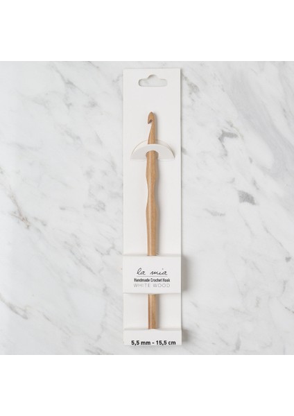 Whitewood 5.5 mm 15.5 cm Ahşap Yün Tığ