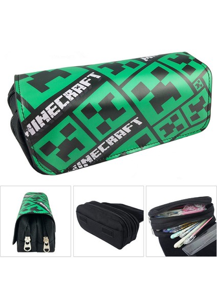 Minecraft Karikatür Kırtasiye Boxpencil Çantası(Yurt Dışından)