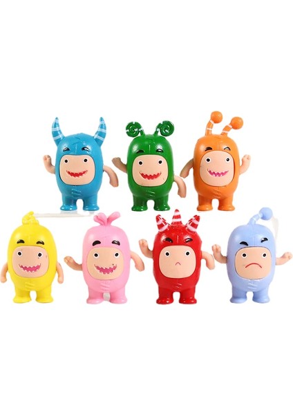 7 Adet/takım Oddbods Pvc Figürler Oyuncaklar Hediyeler