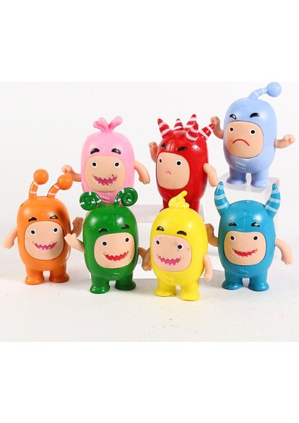 7 Adet/takım Oddbods Pvc Figürler Oyuncaklar Hediyeler