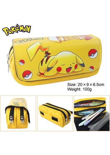 Pokemon Karikatür Kırtasiye Boxpencil Çantası