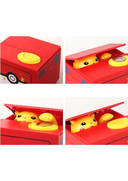 Yaratıcı Pikachu Çocuk Karikatür Elektrikli Kumbara