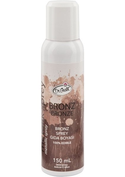 Yenilebilir Sprey Boya 150 ml Bronz
