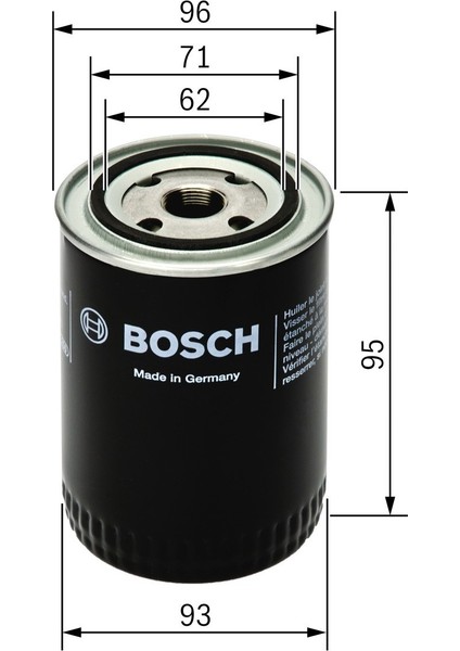 0451203154 Yağ Filtresi M131 Doğan Kartal Şahin 1.6ie 1600 W920/21 0451103011 2650396 X3549957 7300943 4343597