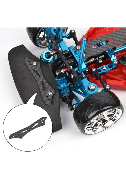 Tamiya TT02S 1:10 Rc Kamyon Için Karbon Fiber Tampon Braketi Aksesuarları fırsatları
