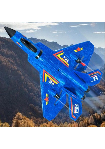 Uzaktan Kumanda Uçak Rc Planör Deniz Arazi ve Hava 2.4g Rc Uçak Yetişkinler Için Mavi