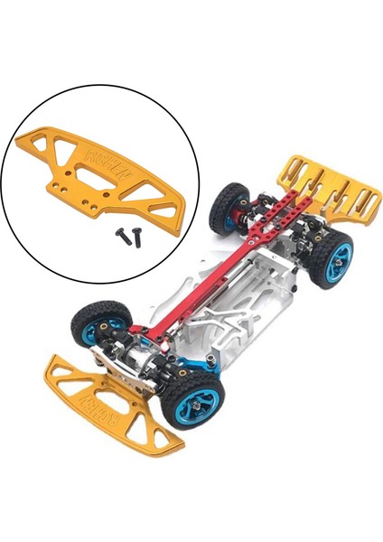 Metal Ön Tampon Plaka Için Wltoys Miniq RC01 1:28 Rc Ralli Araba Aksesuarı Altın fırsatları