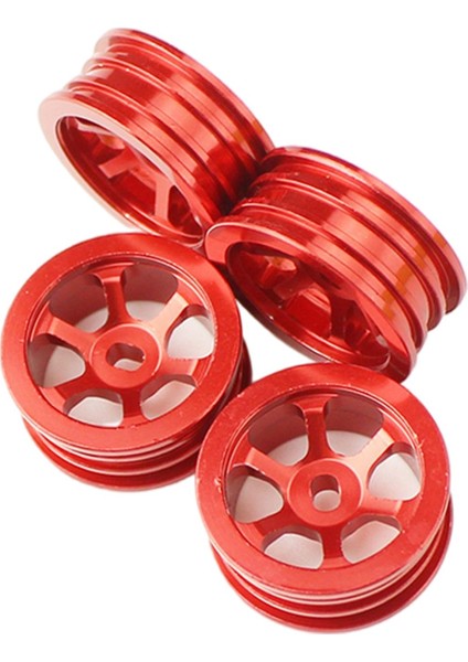 4 Adet 1:28 Metal Jantlar Set Wltoys Için Yedek K969 Araçlar Değiştirme Kırmızı fiyatları