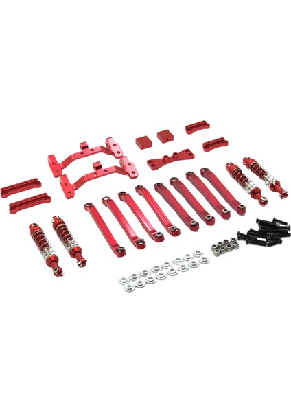 Metal Bağlantı Çubuk D90 D91 D96 MN98 MN99S 1:12 Rc Kaya Paletli Kamyon Cart Red Accs