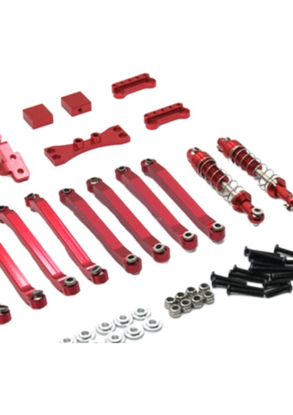 Metal Bağlantı Çubuk D90 D91 D96 MN98 MN99S 1:12 Rc Kaya Paletli Kamyon Cart Red Accs modelleri