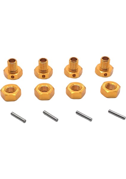 4 Parça Tekerlek Hex Hubs Lastikler Adaptörü Metal Kiti Için Jlb 17MM Combiner EA1015 Altın fiyatları