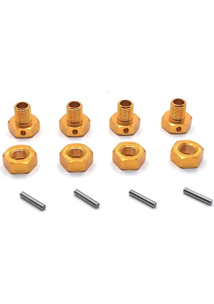 4 Parça Tekerlek Hex Hubs Lastikler Adaptörü Metal Kiti Için Jlb 17MM Combiner EA1015 Altın fırsatları