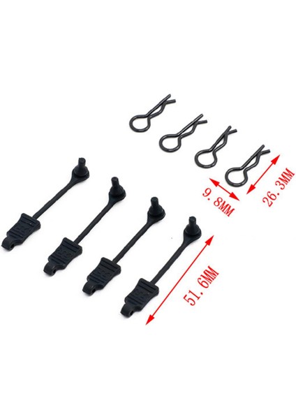 4 Adet Rc Araba Vücut Klipleri Tutucu Yükseltme Aksesuarları Arrma 1/7 1/8 Rc Araba modelleri