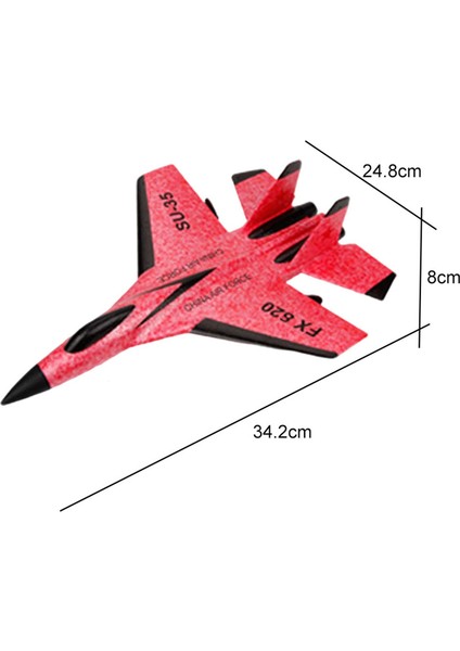 2.4g Uzaktan Kumanda Uçak Hafif Açık Oyuncak Rc Uçak Yetişkinler Için Kırmızı