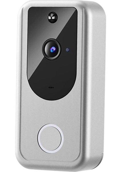 Gözetim Akıllı Video Kapı Zili Kızılötesi Video Interkom Iki Yönlü Ses Gümüş