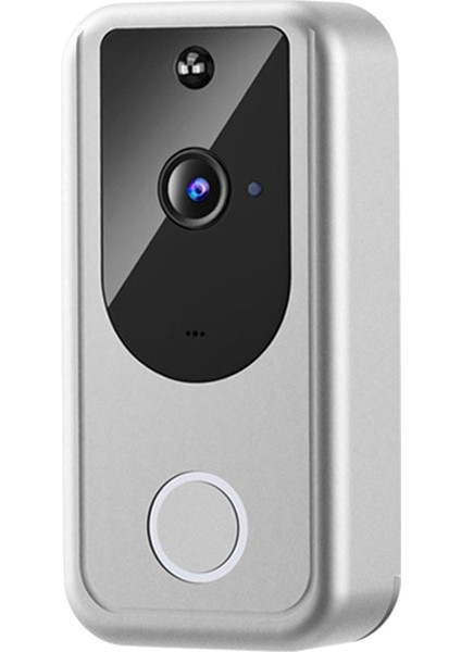 Gözetim Akıllı Video Kapı Zili Kızılötesi Video Interkom Iki Yönlü Ses Gümüş
