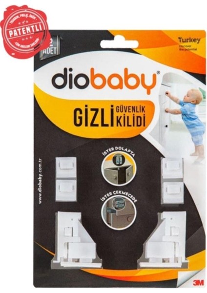 Dolap & Çekmece Gizli Güvenlik Çocuk Kilidi