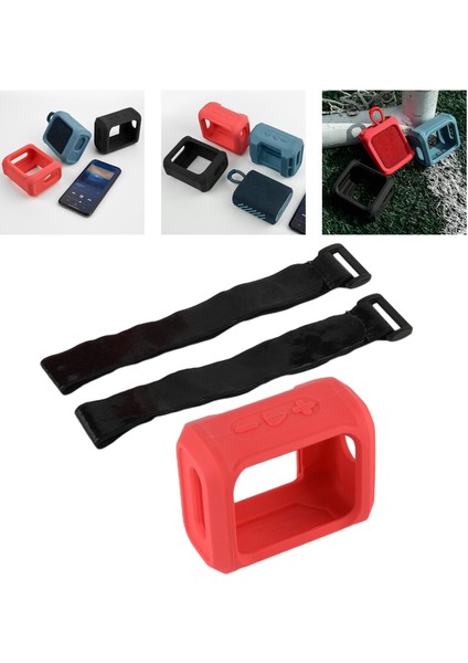 Silikon Kılıf Koruyucu Kapak W / 2-Sapanlar Yumuşak Cilt Jel Jbl Go 3 Go3 Siyah(Yurt Dışından) modelleri