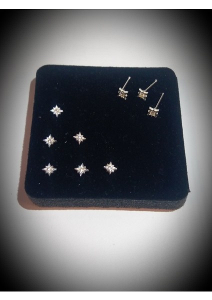 925 Ayar Gümüş Zirkon Taşlı Kutup Yıldızı Hızma fiyatları