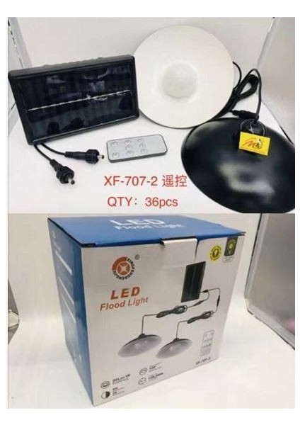 XF-707-2 Kumandalı 2 Power Ledli Projektör Lambası