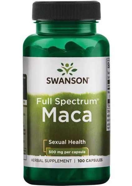 Premium- Full Spectrum Maca 500mg 100 Capsul. USA