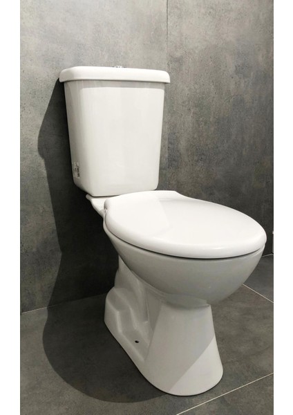 Pitta Alttan Çıkışlı Klozet Seti (4 Parça)Basic Pp Kapak