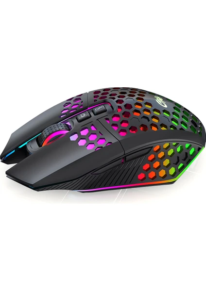 Kkmoon Kablosuz Oyun Mouse - Siyah (Yurt Dışından)