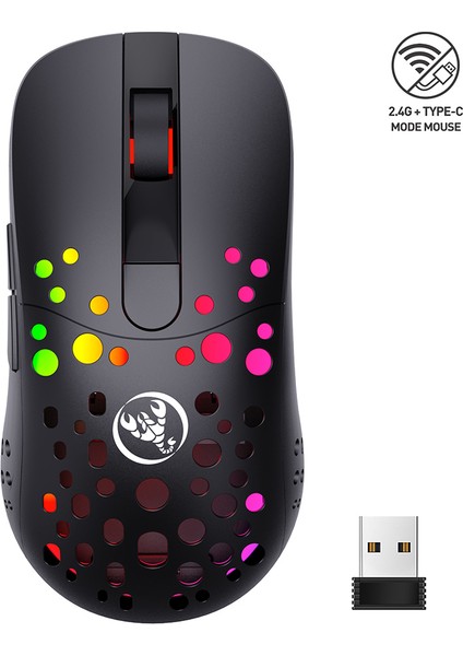 Hxsj T100 Kablosuz Mouse - Siyah  (Yurt Dışından)