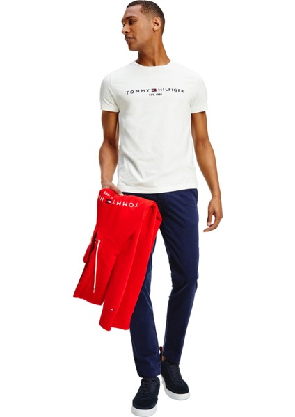 Tommy Hilfiger Core Tommy Logo Tee Erkek Tişört