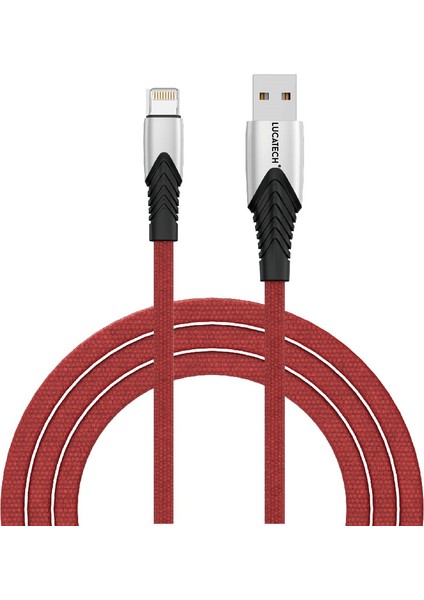 Apple iPhone Uyumlu 7 / Apple iPhone Uyumlu 7 Plus Lightning 2.4 A Hızlı Şarj ve Data Kablosu 1 mt Fiber Kırılmaz Şık Kablo fiyatları