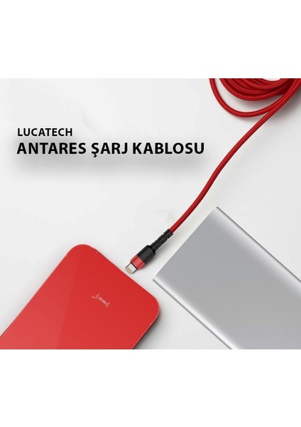 Apple iPhone Uyumlu 7 / Apple iPhone Uyumlu 7 Plus Lightning 2.4 A Hızlı Şarj ve Data Kablosu 1 mt Fiber Kırılmaz Şık Kablo fırsatları